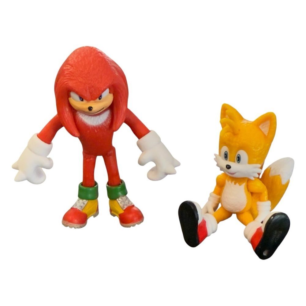 Sonic the Hedgehog & Tails Colorful Sega Collectible Small Toy Figurines Figure.